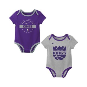 Baby Boys and Girls 3-Piece Sacramento Kings Two-Piece Bodysuit Set