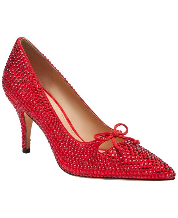 Women's Slip-On Pumps with Crystals