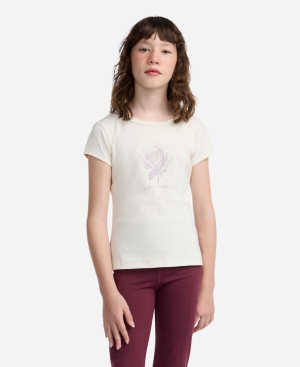 Girls' Rose Logo Short-Sleeve T-Shirt