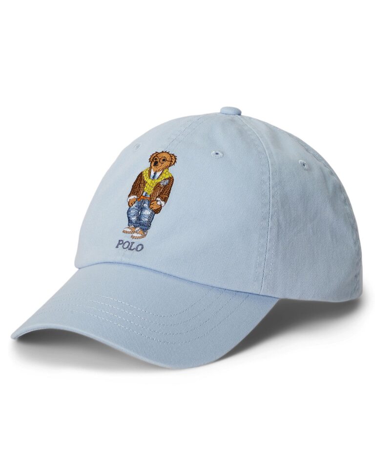 Men's Bear Graphic Twill Ball Cap