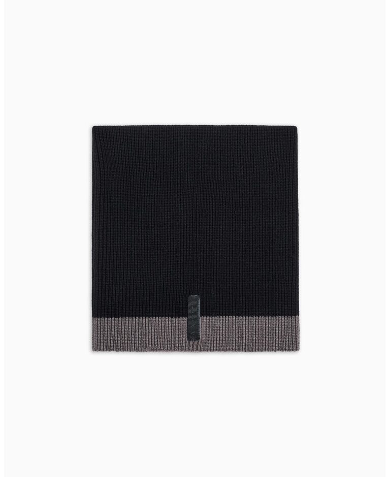 Men's Cozy Lab Ribbed Color Block Scarf