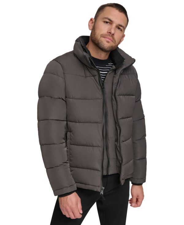 Men's Puffer With Set In Bib Detail