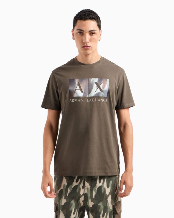 Men's Short Sleeve Crewneck Box Logo T-Shirt