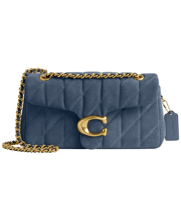 Quilted Tabby Medium Suede Shoulder Bag 26