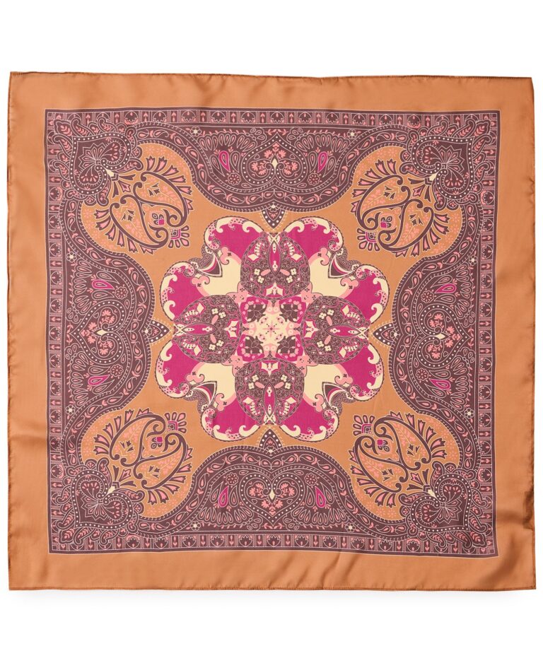 Vintage-Inspired Bandana Square Scarf