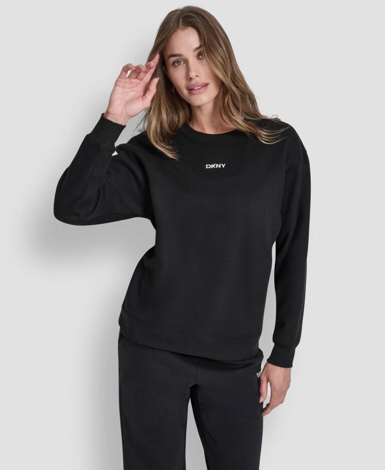 Women's Metallic Crew Neck Sweatshirt