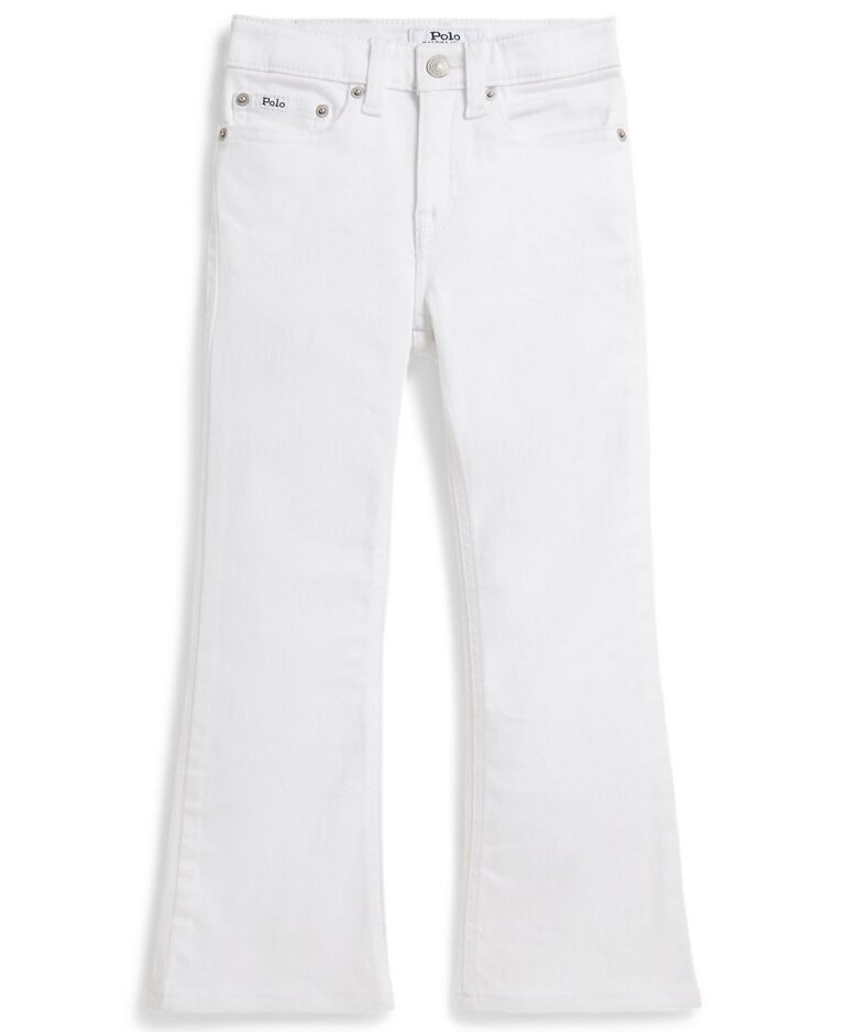 Girls' 2T-6X Flared Stretch Denim Jeans