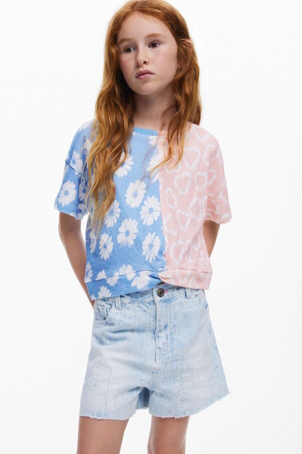 Girls Girls's Two-tone T-shirt.