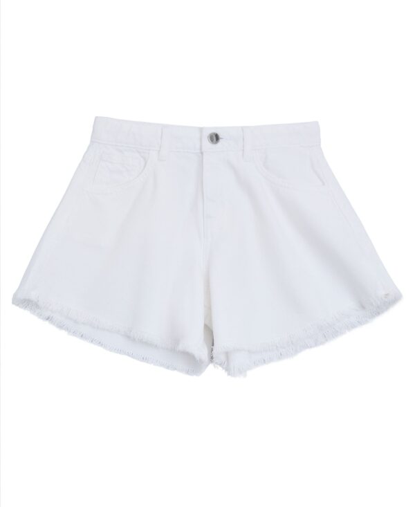 Girls' 7-16 Rhinestone Logo Denim Shorts