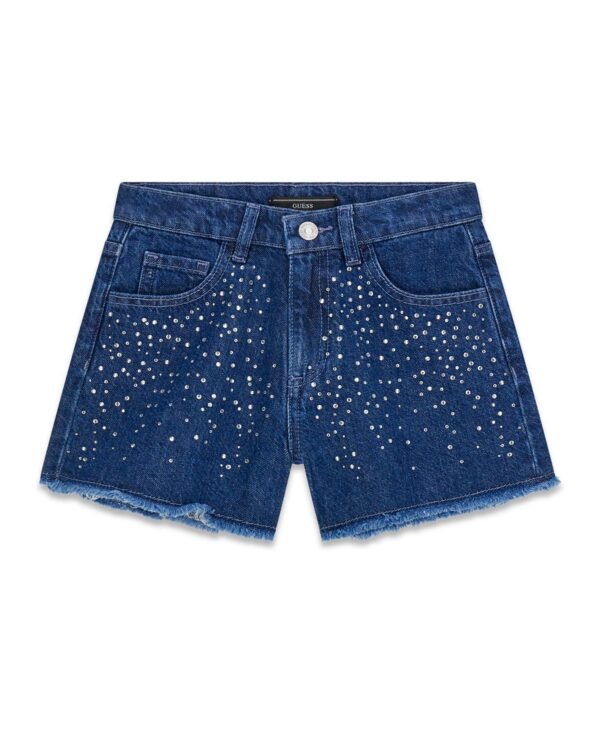 Girls' 7-16 Rhinestone Jean Shorts