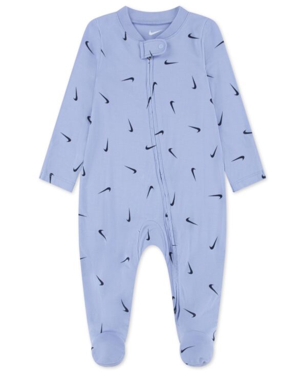 Baby Boys' and Girls' Printed Viscose Footed Coverall