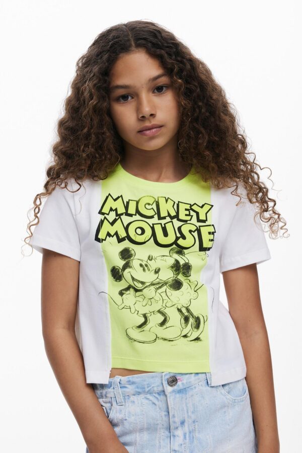 Girls Girls's Two-tone Mickey and Minnie mouse t-shirt