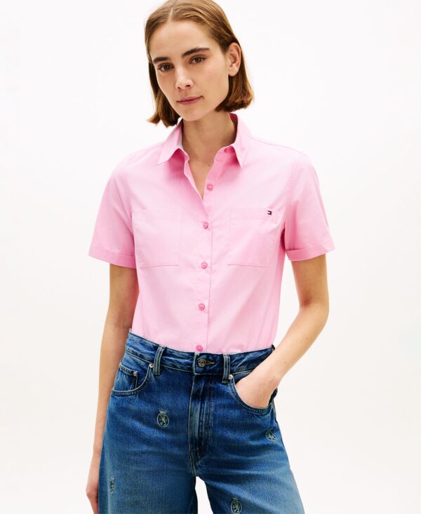 Women's Classic Poplin Short-Sleeve Shirt