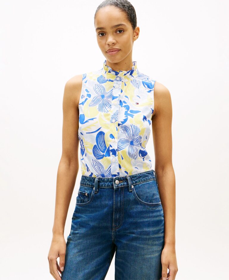Women's Classic Frill Sleeveless Shirt