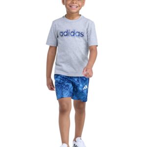Boys' 2T-7 Short-Sleeve T-Shirt and Camo Printed Shorts, 2-Piece Set