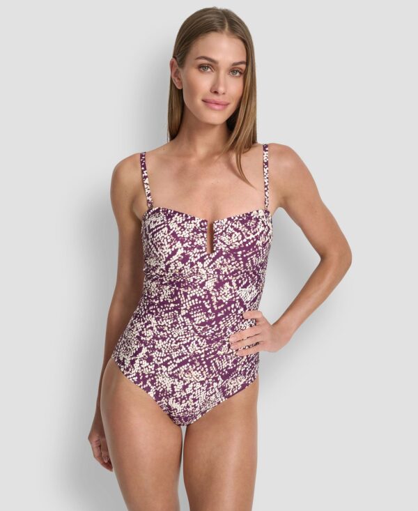 Women's U Wire Shirred One-Piece Swimsuit