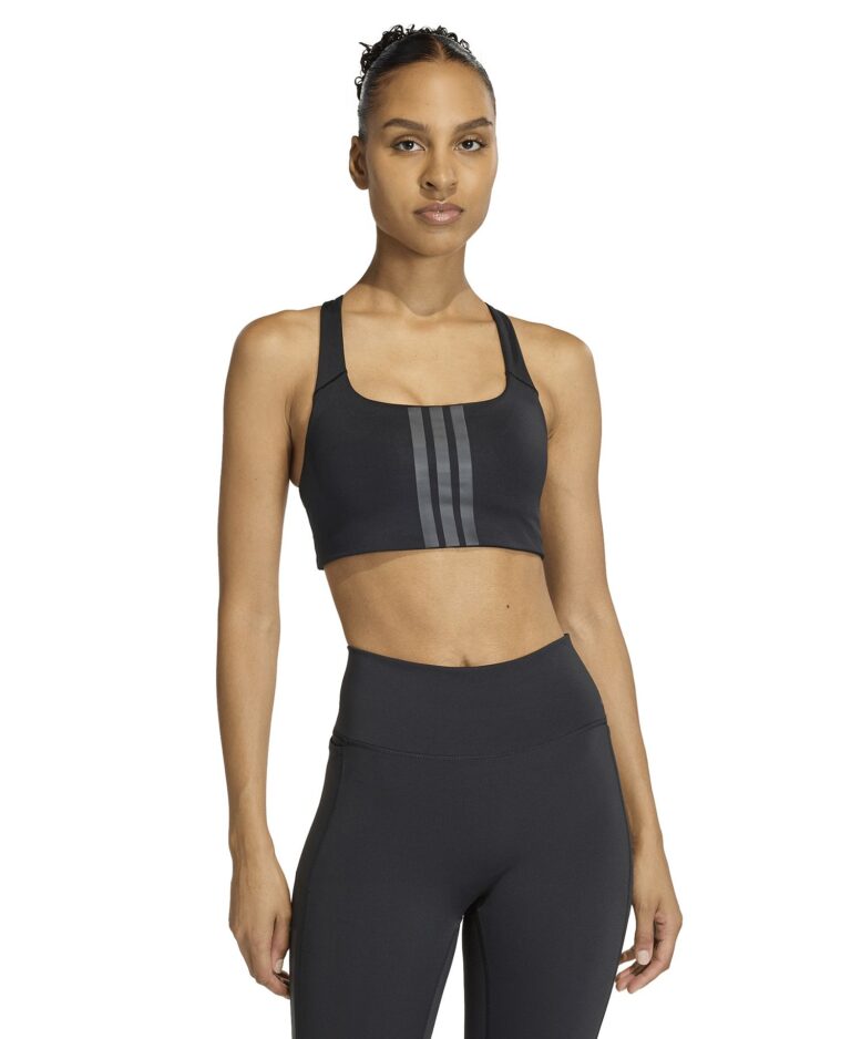 Women's Optime Workout 3-Stripes Medium Support Bra