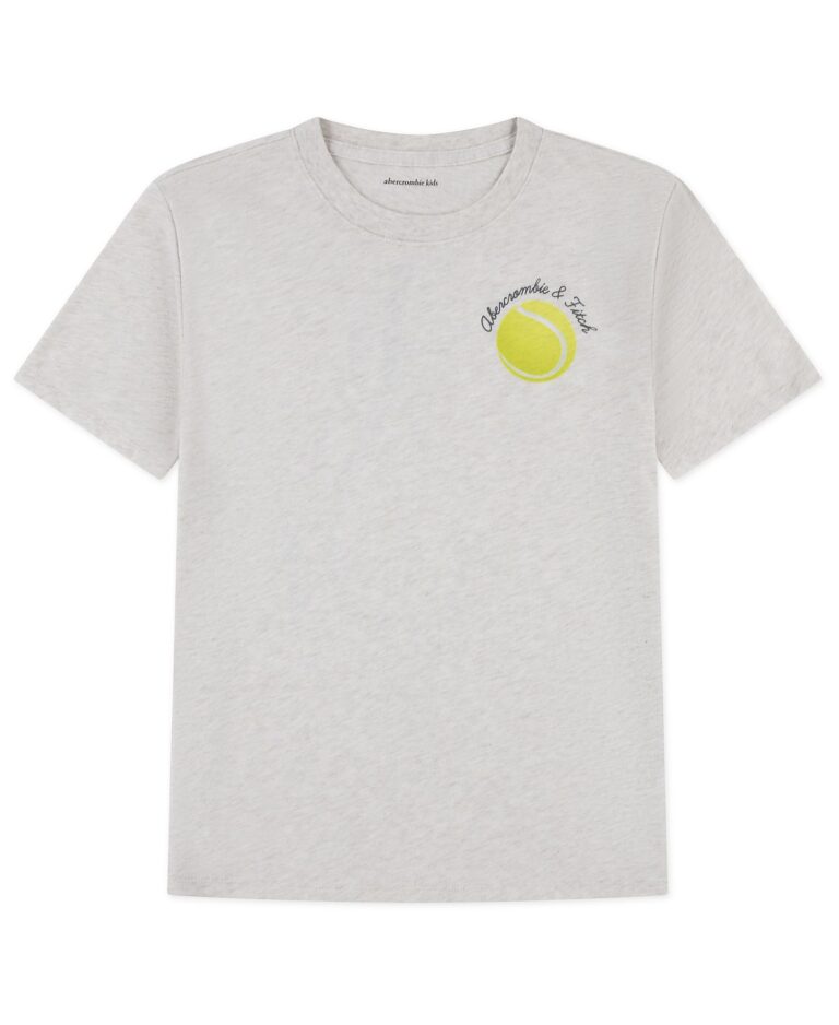 Girls' Tennis Oversized Crewneck T-Shirt