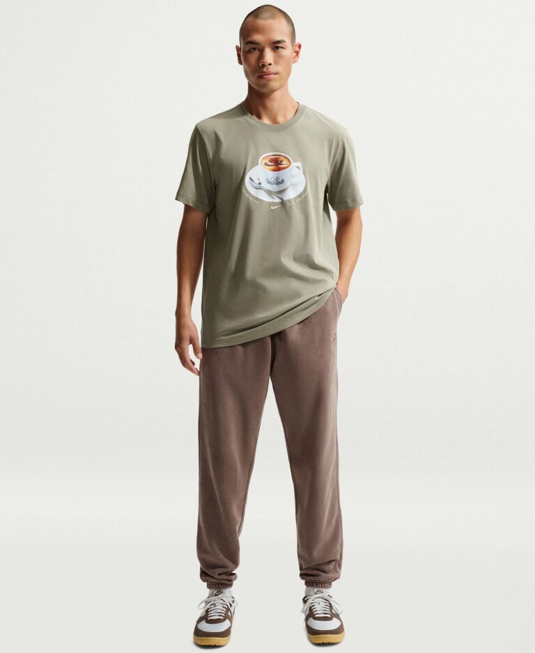 Men's Mug Print Crewneck T-Shirt