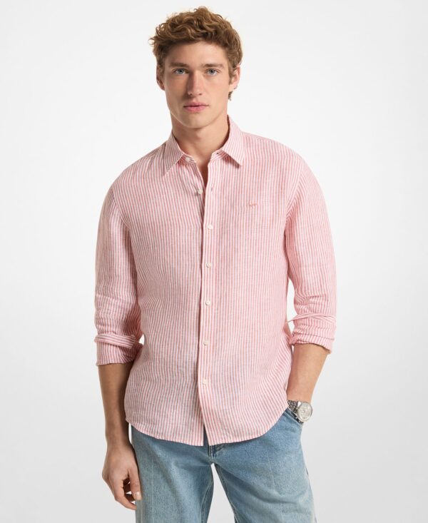 Men's Striped Long-Sleeve Shirt