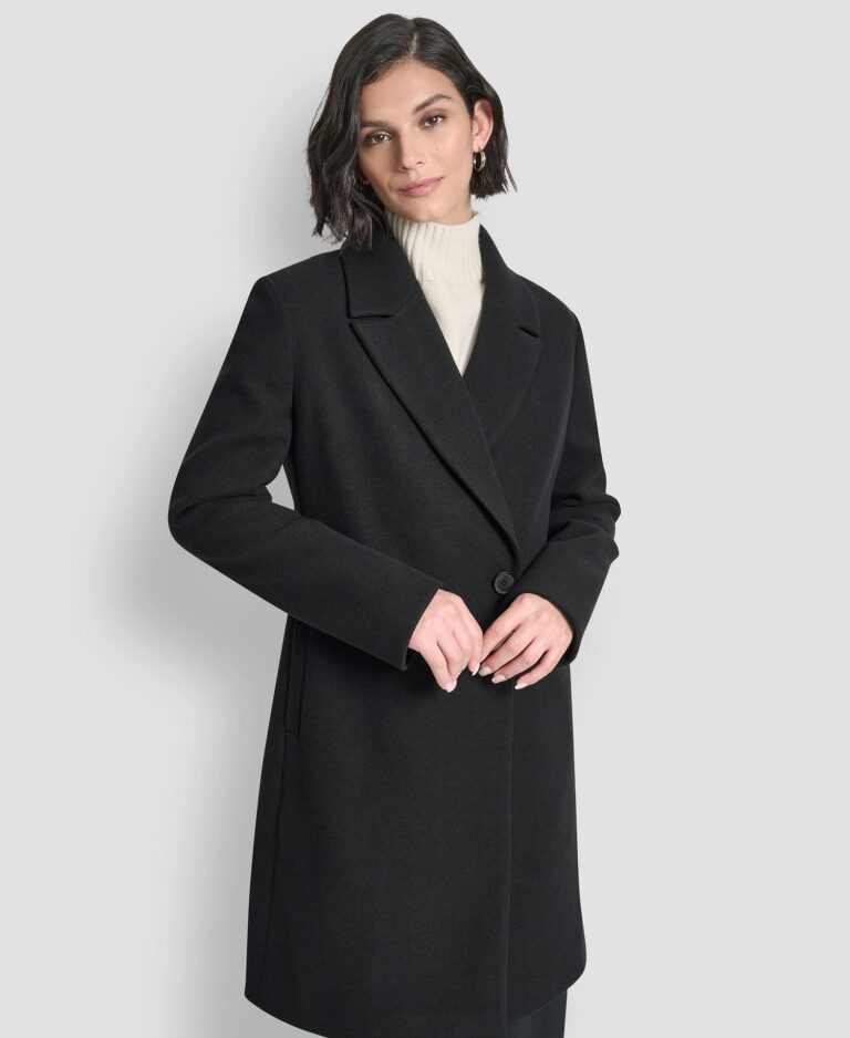 Women's Double-Breasted Notch Collar Coat