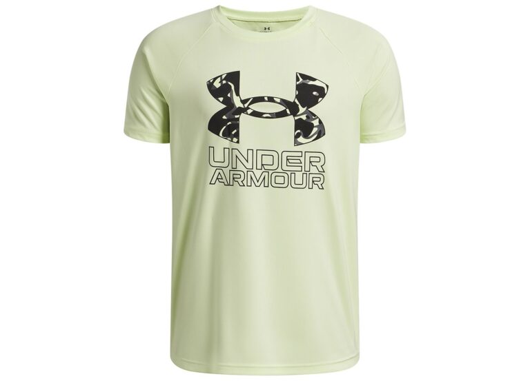 Boys' 6-20 Tech Hybrid Print Logo Graphic Short-Sleeve T-Shirt