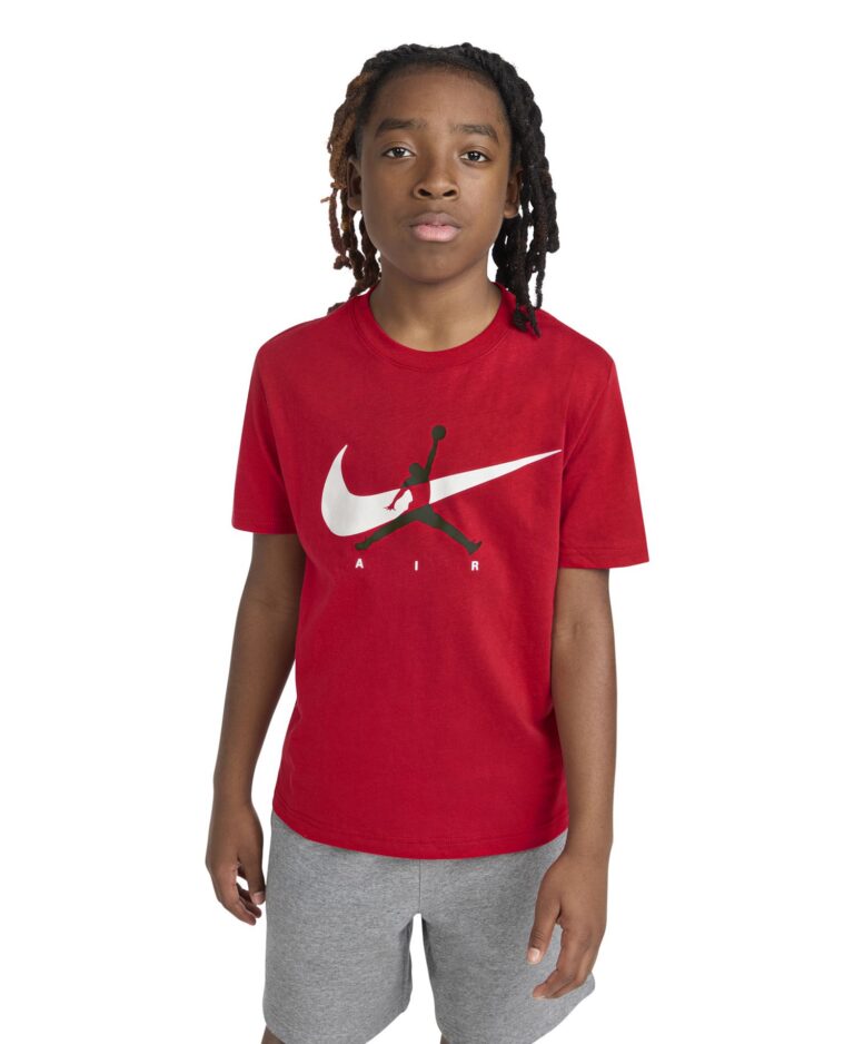 Boys' 8-20 Jumpman Swoosh Logo Crewneck T-Shirt