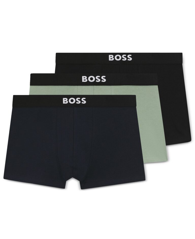 Men's Boss One Trunk Underwear, 3-Pack Set