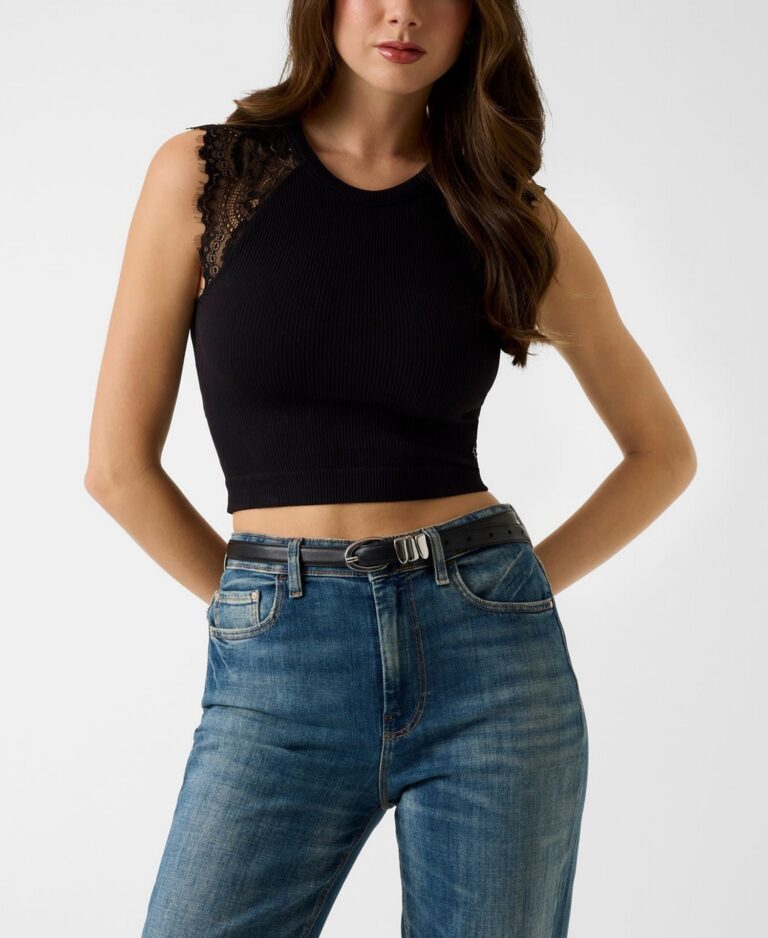 Women's Millie Seamless Lace Sweater Crewneck Top