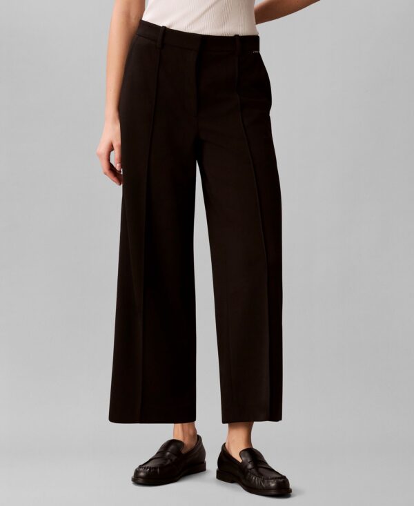 Women's High-Rise Cropped Wide-Leg Pants