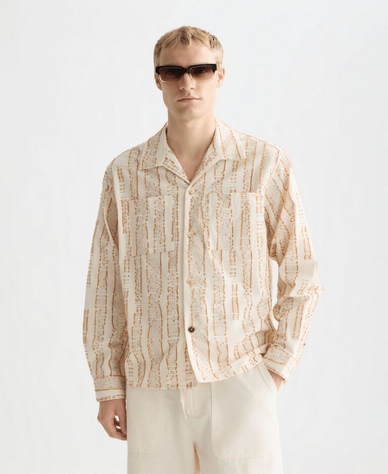 Men's Jacquard Boxy-Fit Shirt