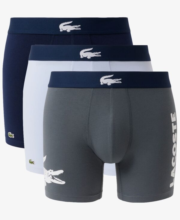 Men's Regular-Fit Big Croc Logo Boxer Briefs, 3-Pack