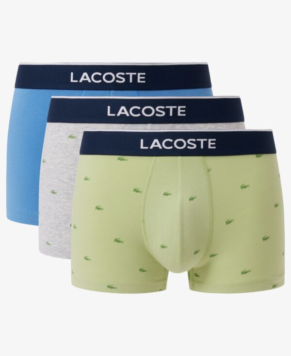 Lactose Men's Cotton Stretch Mini-Crocodile Trunks, 3-Pack