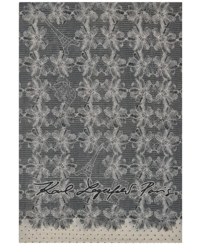 Lace Daisy Square Scarf