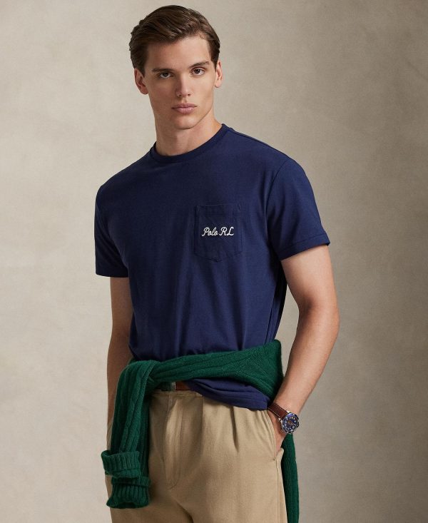 Men's Classic-Fit Bear Print Jersey T-Shirt