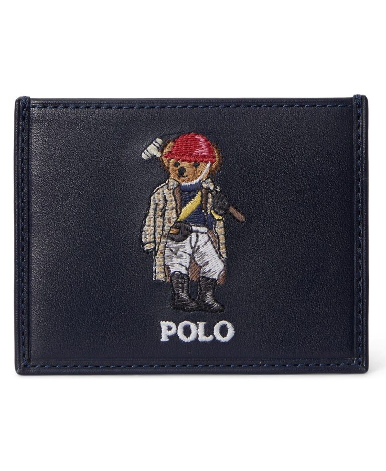 Men's Bear Print Card Case