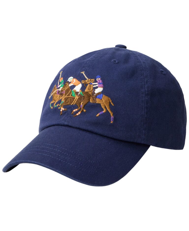 Men's Triple-Pony Twill Ball Cap