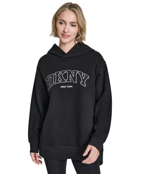 Women's 3D Puff Applique Varsity Logo Oversized Hoodie