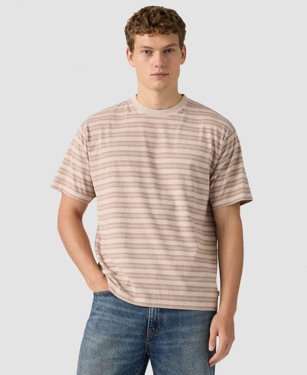 Premium Men's Short-Sleeve Striped Crewneck T-Shirt