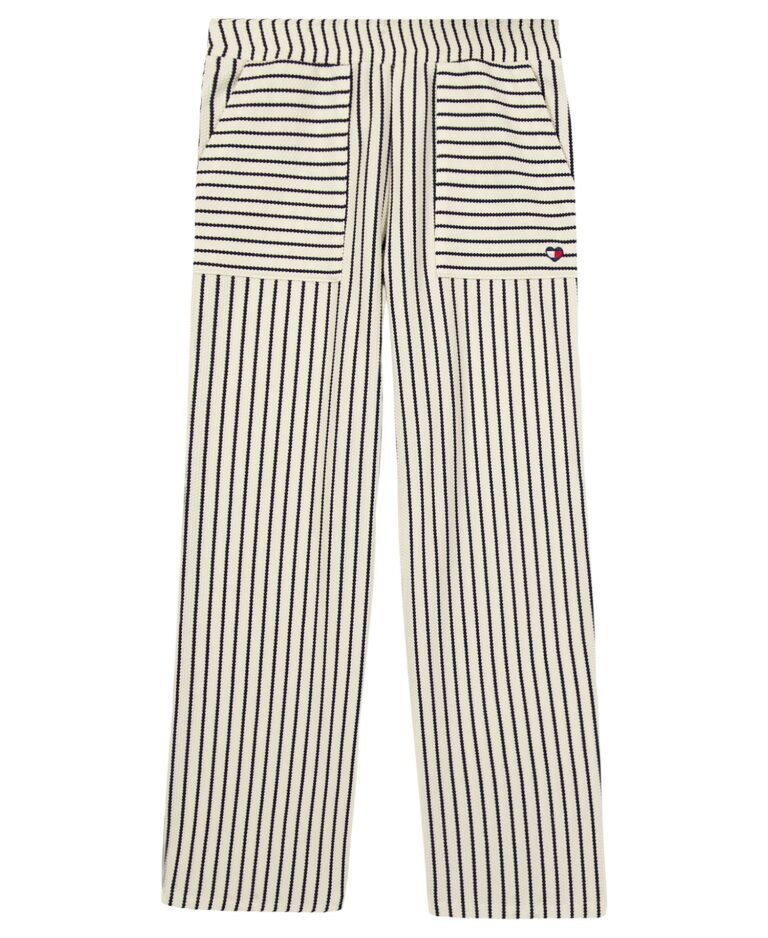 Girls' 7-16 Popcorn Texture Knit Pants