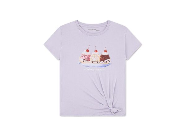 Girls' Ice Cream Sundae Side Knot T-Shirt