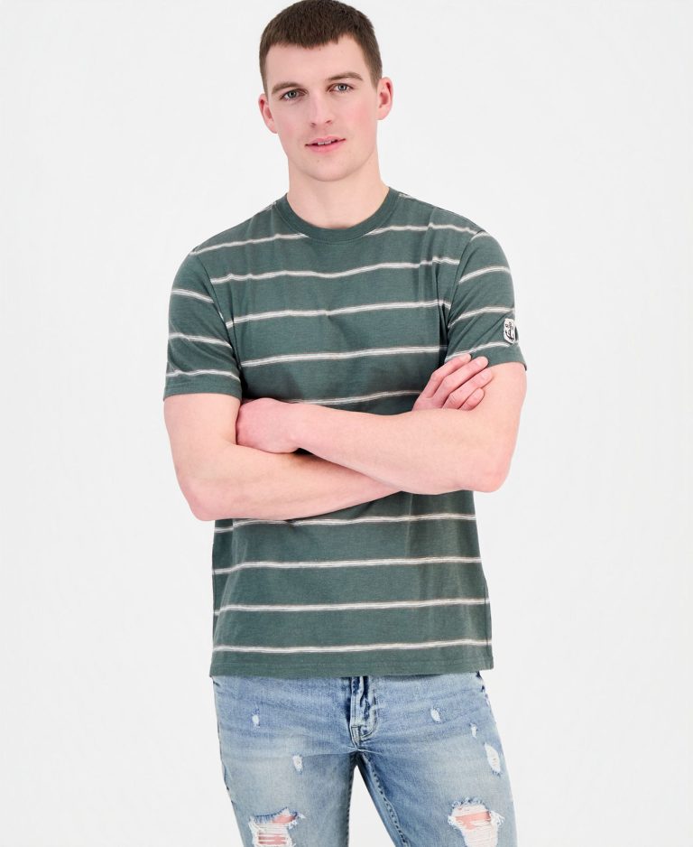 Men's Striped Relaxed-Fit T-Shirt