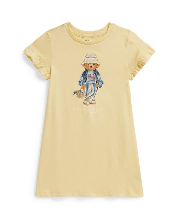 Girls' 2T-6X Polo Bear Crewneck Jersey Dress