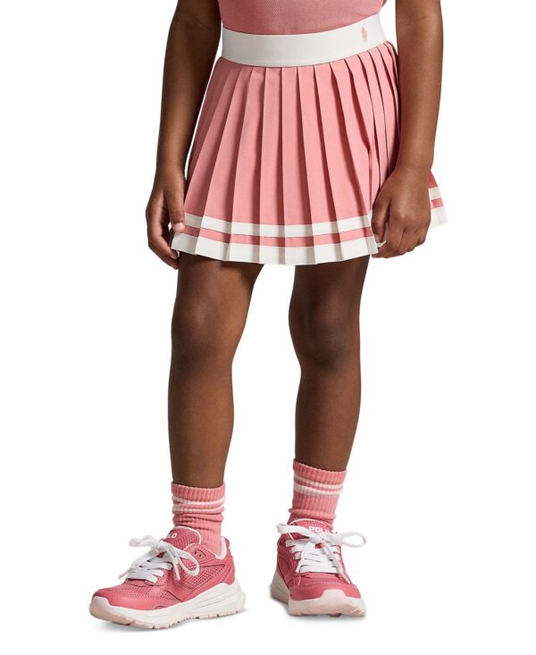 Girls' 2T-6X Striped Pleated Skort