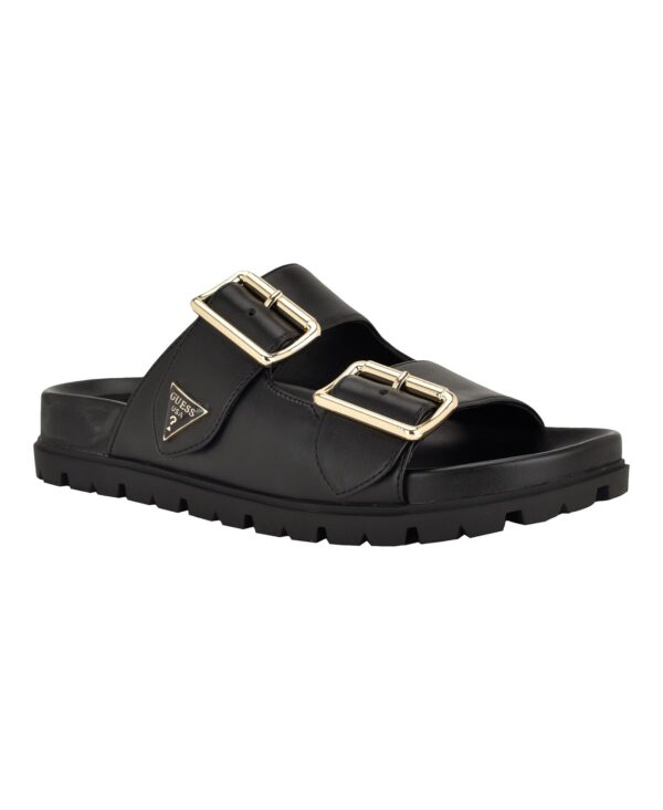Women's Fasten Double-Buckle Footbed Sandals