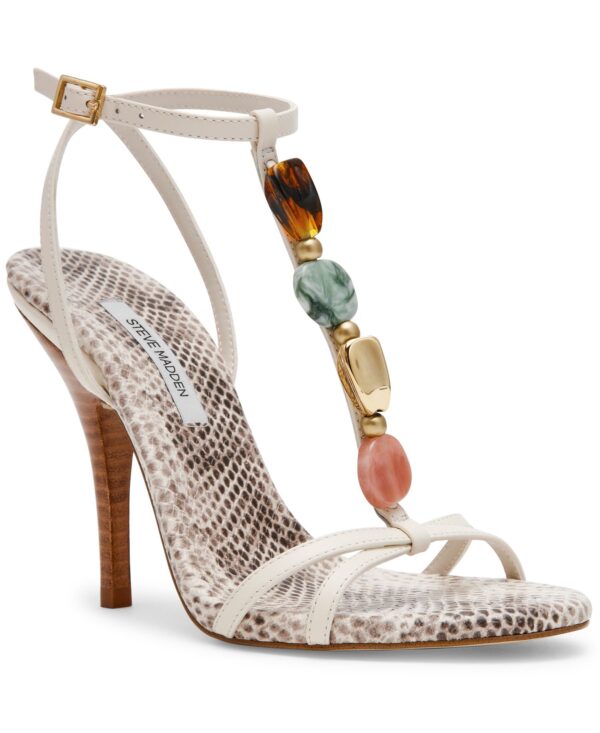 Women's Frenzi Novelty T-Strap Stiletto Heel Dress Sandals