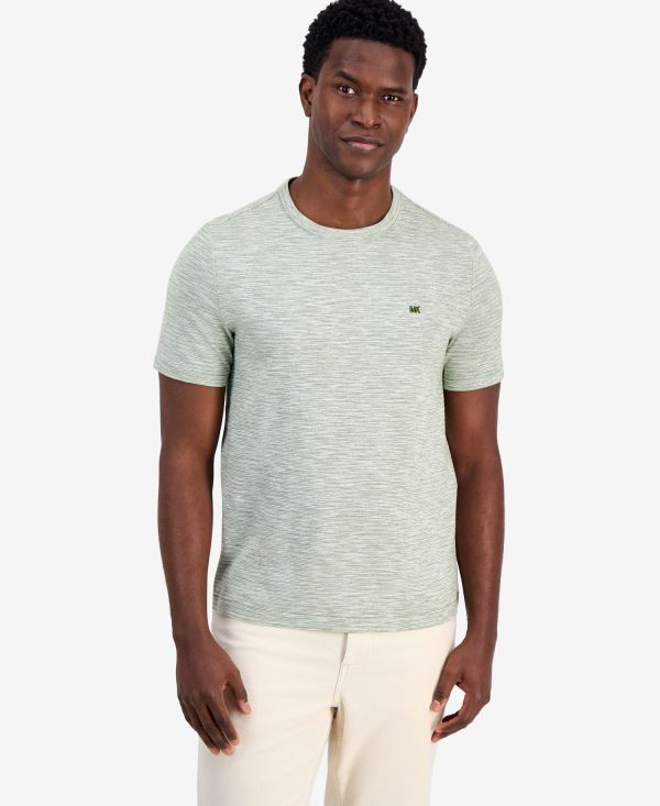 Men's Cotton-Blend Crewneck Slub T-Shirt
