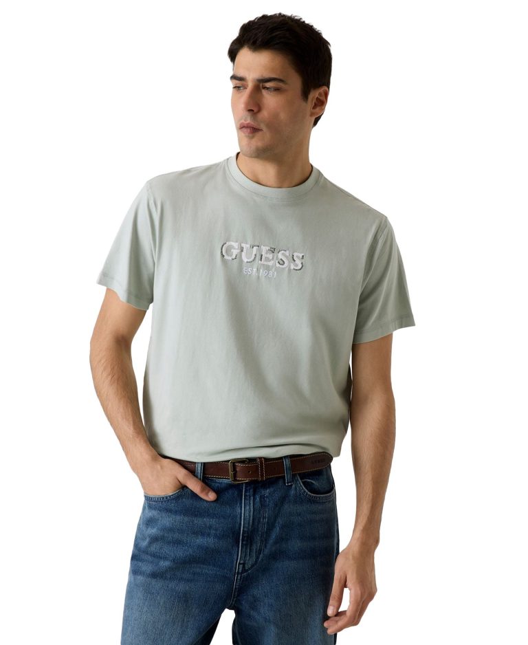 Men's Logo Contrast Crewneck T-Shirt