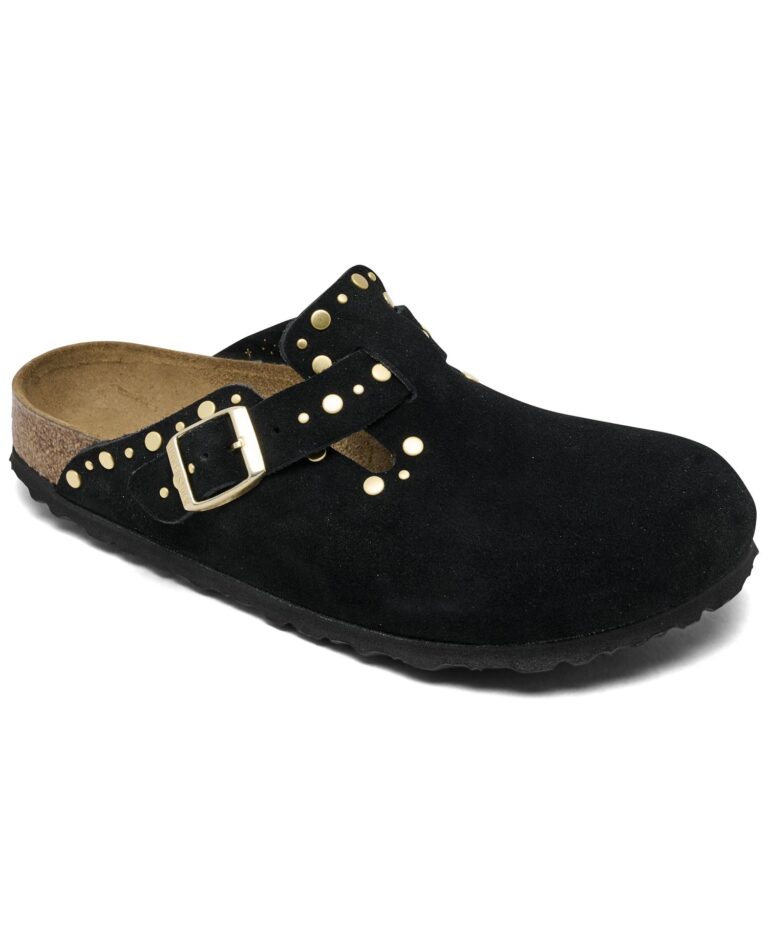 Women's Boston Rivets Suede Leather Clogs from Finish Line