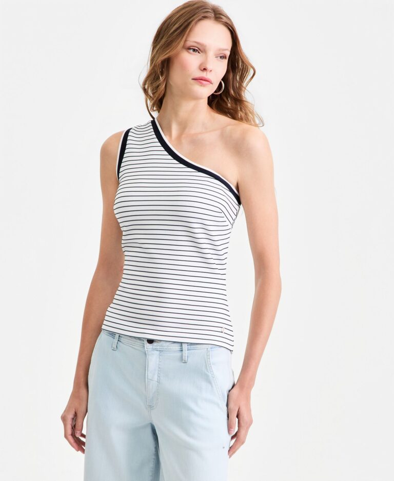 Women's Alphonsine Striped Monoshoulder Top